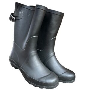Black Target Merona Brand Rain Boots